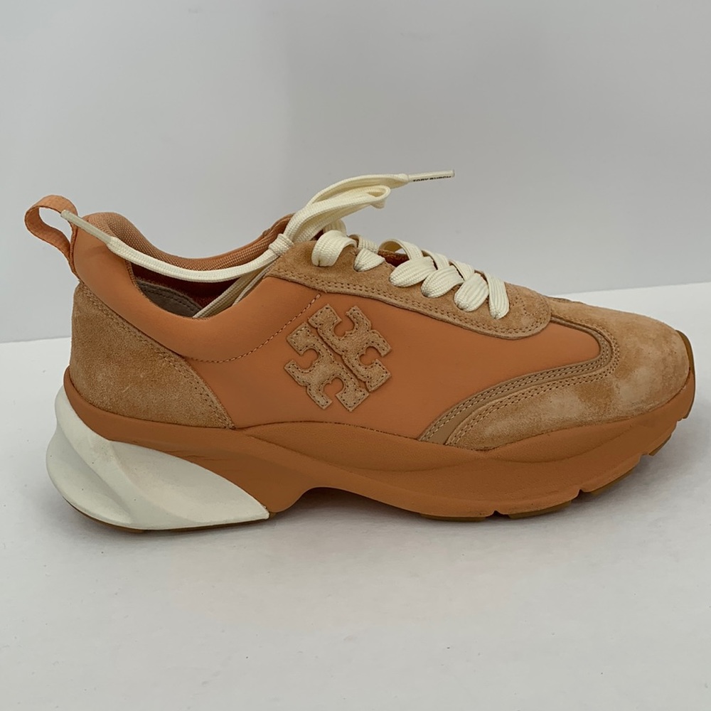 Tory Burch Good Luck Trainer Sneaker Peach Parfait